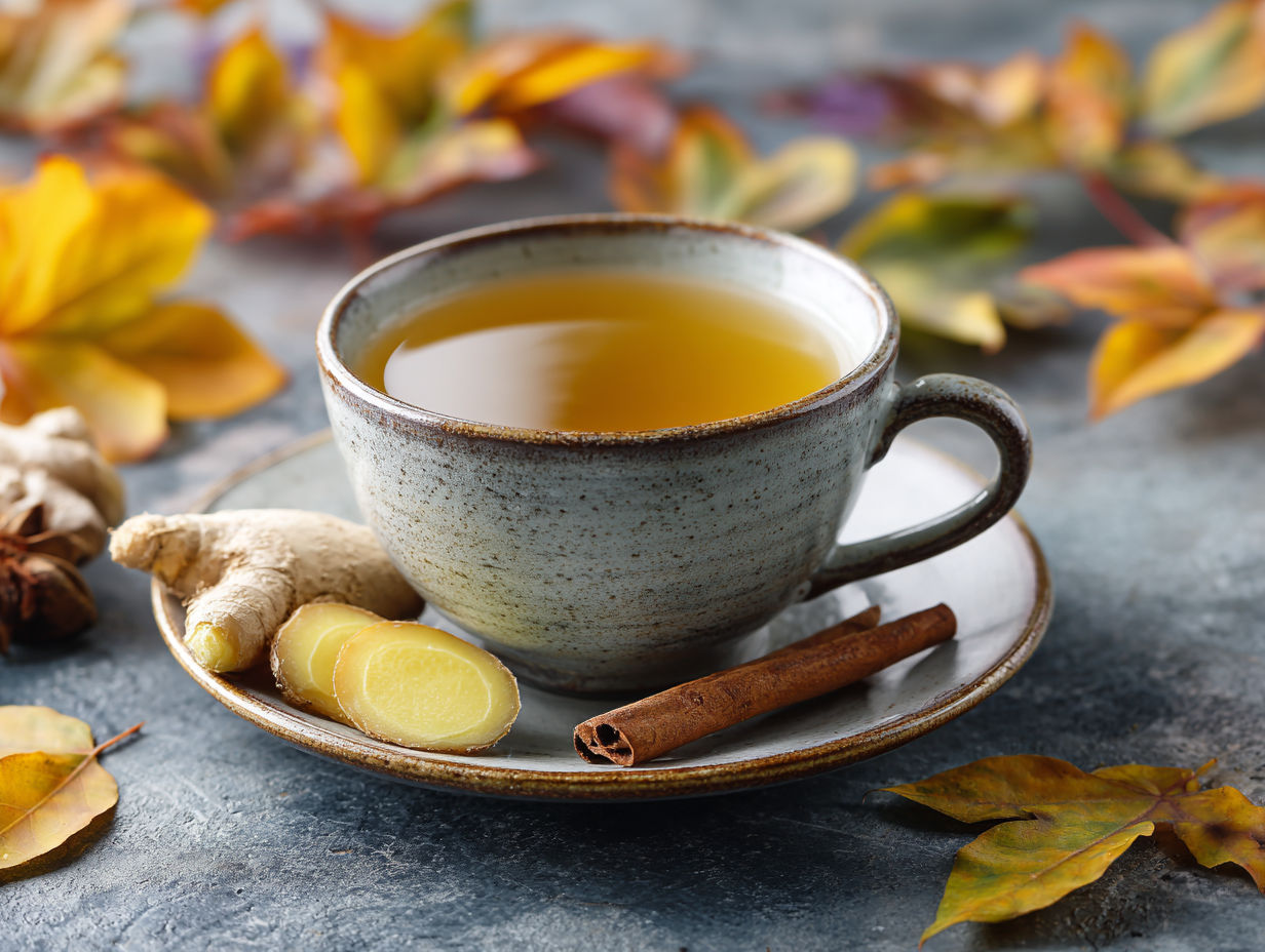 serving apple peel tea