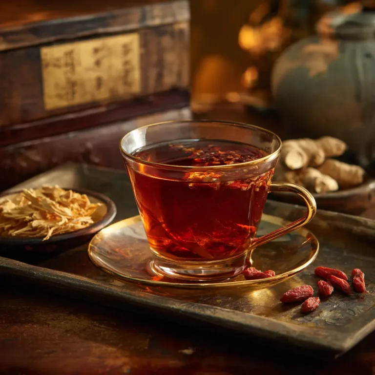 best korean retinol tea with ginseng and goji berries