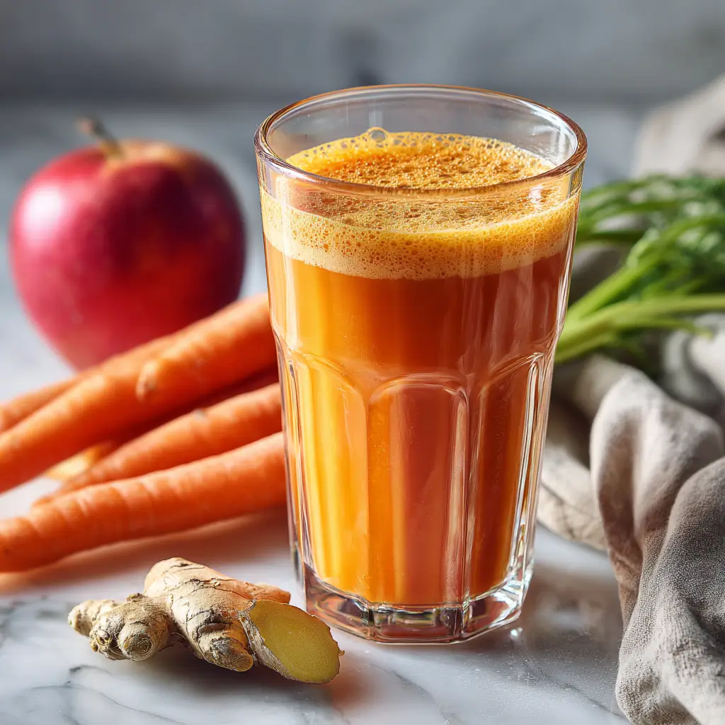 carrot apple ginger juice korean retinol recipe