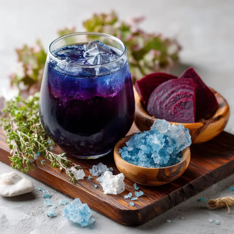 Finished Blue Horse Salt Trick served in a glass