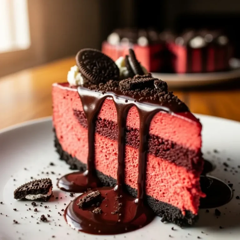 Decadent Oreo Red Velvet Cheesecake 1