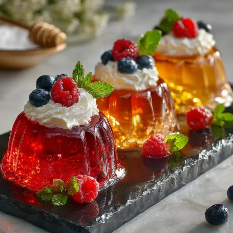 Served bariatric gelatin recipe for weight loss with berries and cream