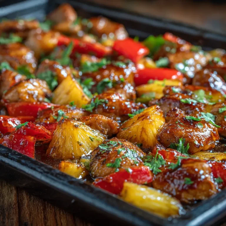 Hawaiian Chicken Sheet Pan 1