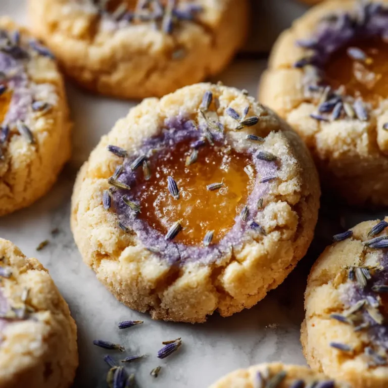 Lemon Lavender Thumbprint Cookie